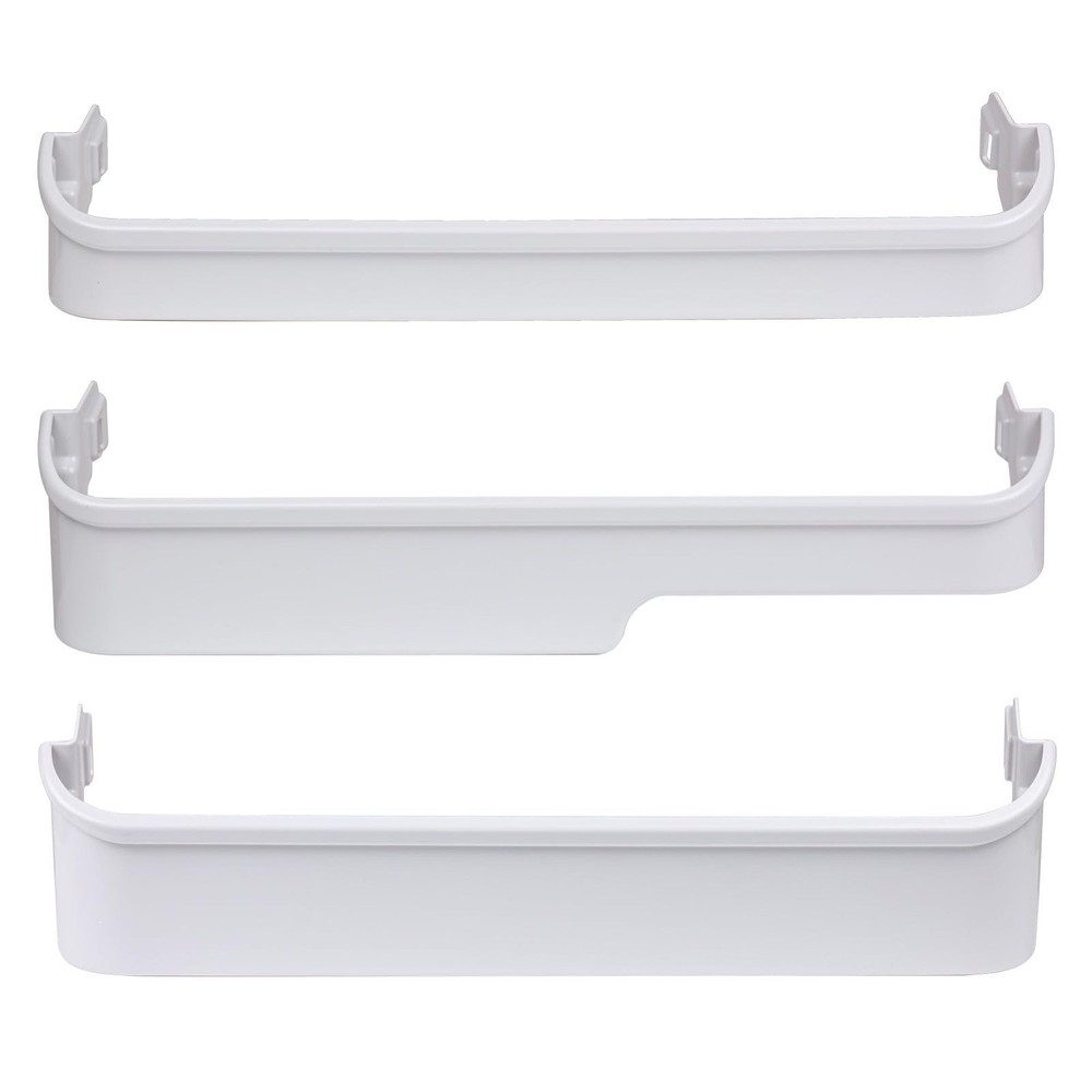Top + Middle + Bottom Door Bin Compatible with Refrigerator 240337901 240338101