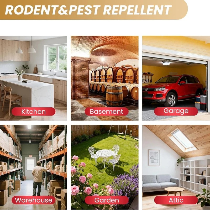 Mouse Rodent Repellent, 35 Pack Peppermint Oil to Repel Mice and Rats– Works for gallery