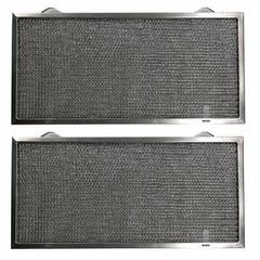 Aluminum Replacement Range Filter – Dimensions: 11-7/8 x 18-1/4 x 3/8 – (2 Pack)