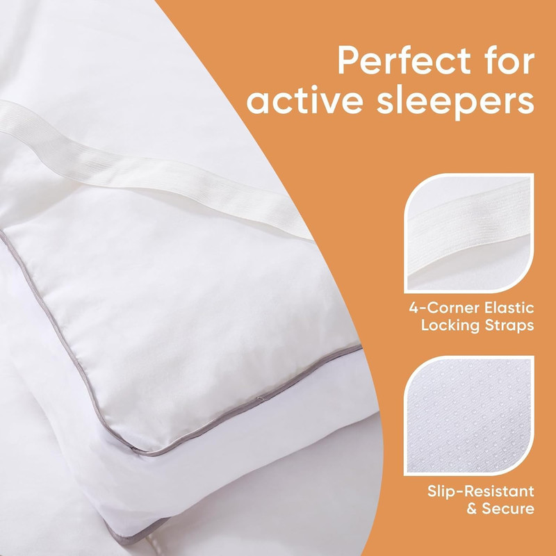 3" Memory Foam Mattress Topper Queen, Breathable & Skin-Friendly for Back Pain R gallery