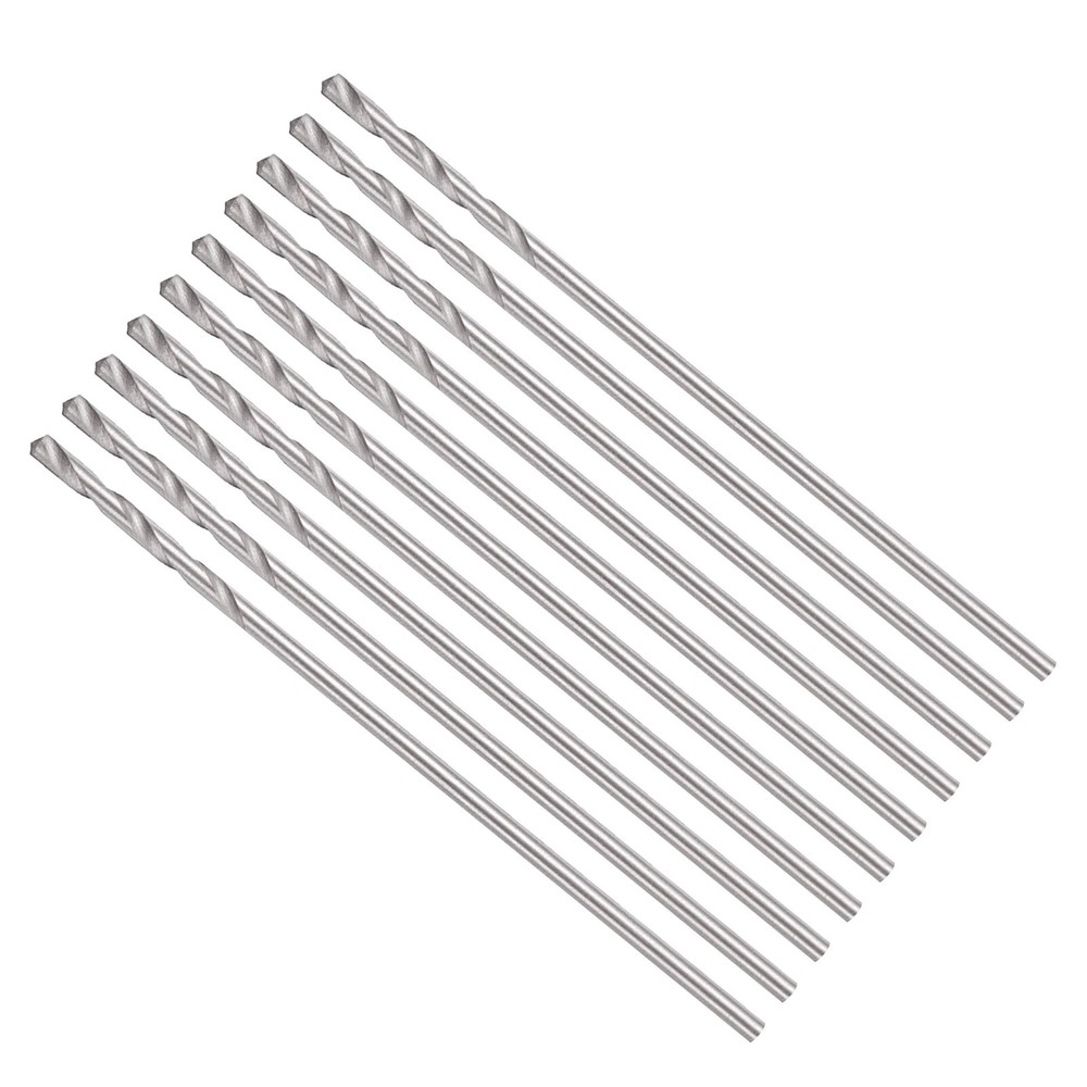 Drill Bit, 0.5mm Cutting Diameter, 4241 118° Uncoated Maintenance, 10-Pieces