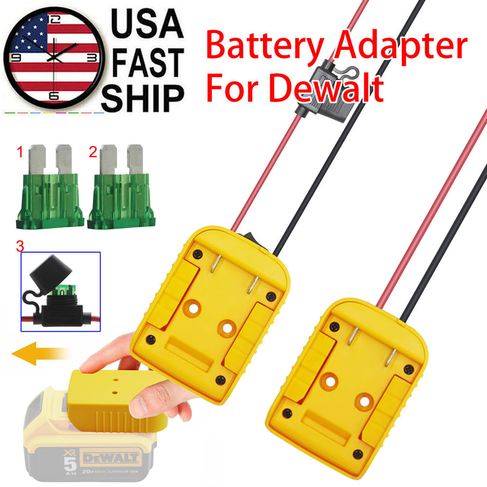 DIY Battery Power Wheels Adapter Holder Dock Compatible with DeWalt 18V /20V Max gallery