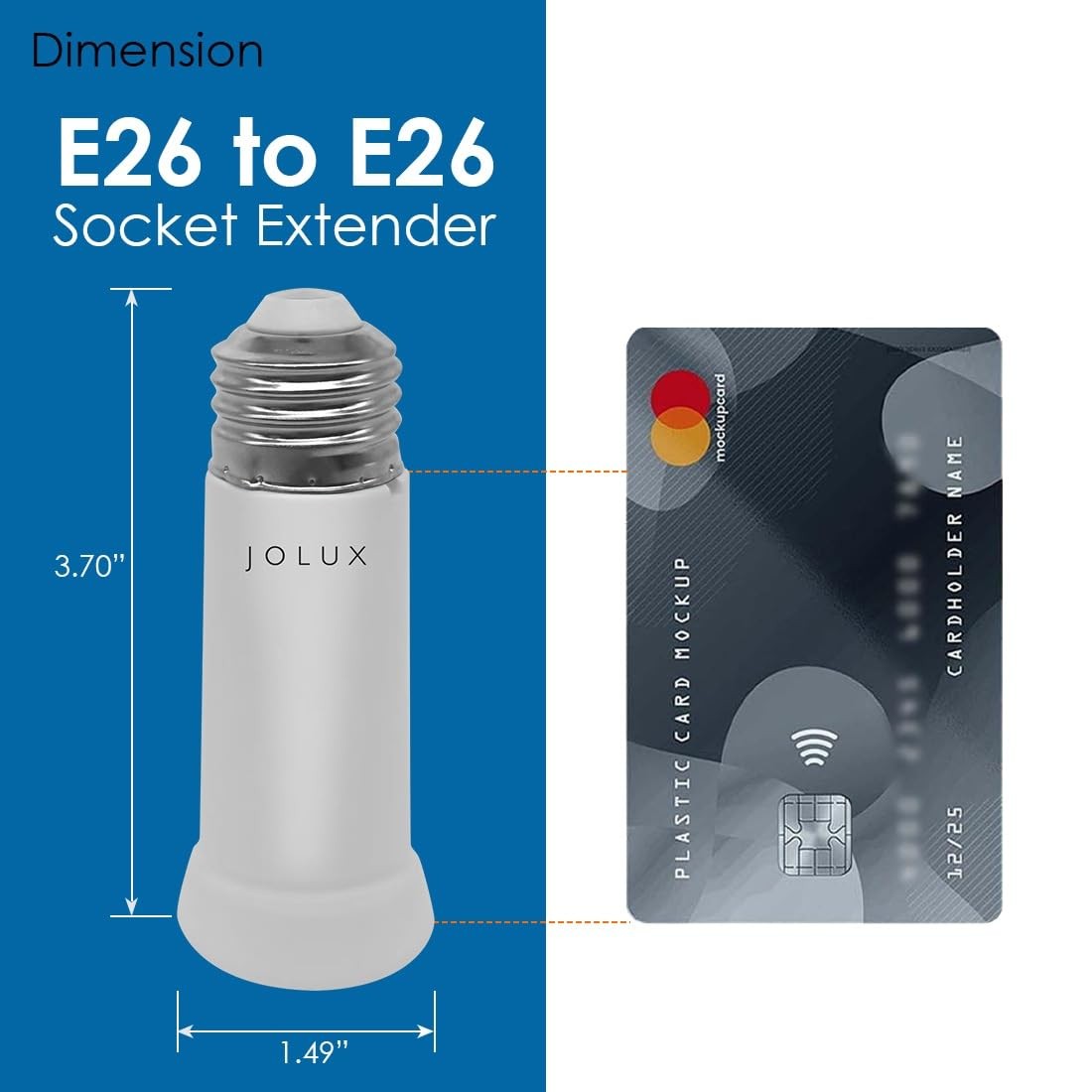 Light Socket Extender, E26 to E26 Lamp Bulb Socket Extension, Standard Medium gallery