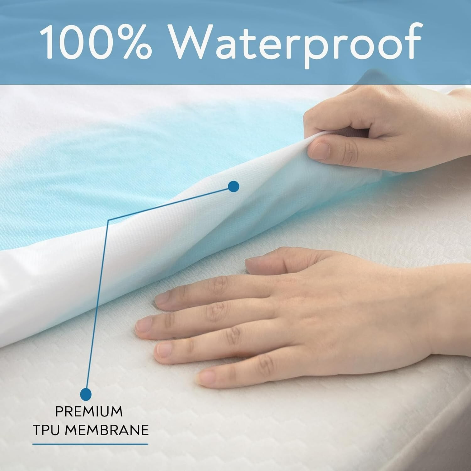 RV Short Queen Terry Mattress Protector Waterproof Mattress Cover 75"x60" gallery