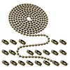 Ceiling Fan Pull Chain, 160" Rustproof 3mm Beaded Ball Pull Chain Extension w... gallery