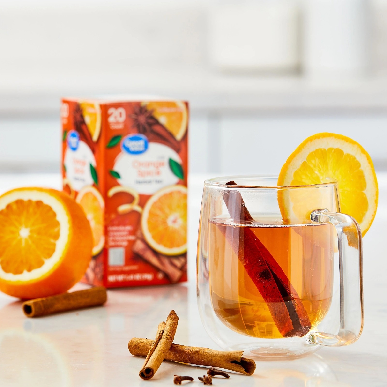Great Value Orange Spice Herbal Tea Bags, 1.41 oz, 20-count gallery