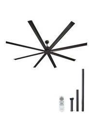 VEVOR 96″ Ceiling Fan Remote Control Quiet Reversible DC Motor 6 Speed 8 Blade