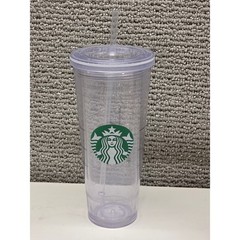 Starbucks Clear Reusable Venti Cold Cup Tumbler with Lid and Straw 24oz Siren