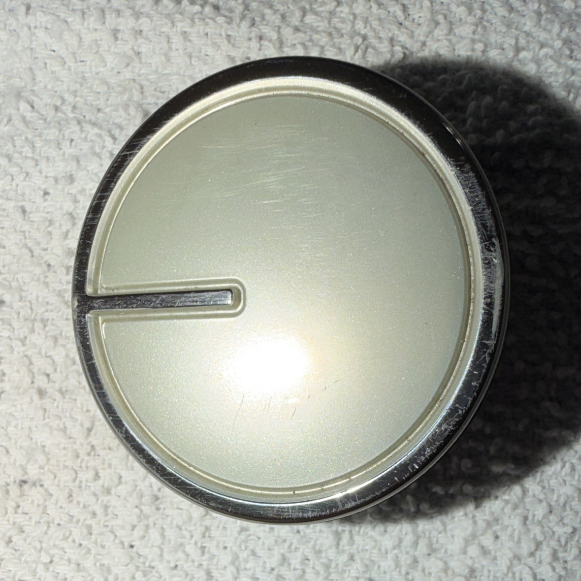 Washing Machine Control Knob Beige/Chrome Plastic Replacement Part 1pc w10285512 gallery