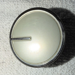 Washing Machine Control Knob Beige/Chrome Plastic Replacement Part 1pc w10285512
