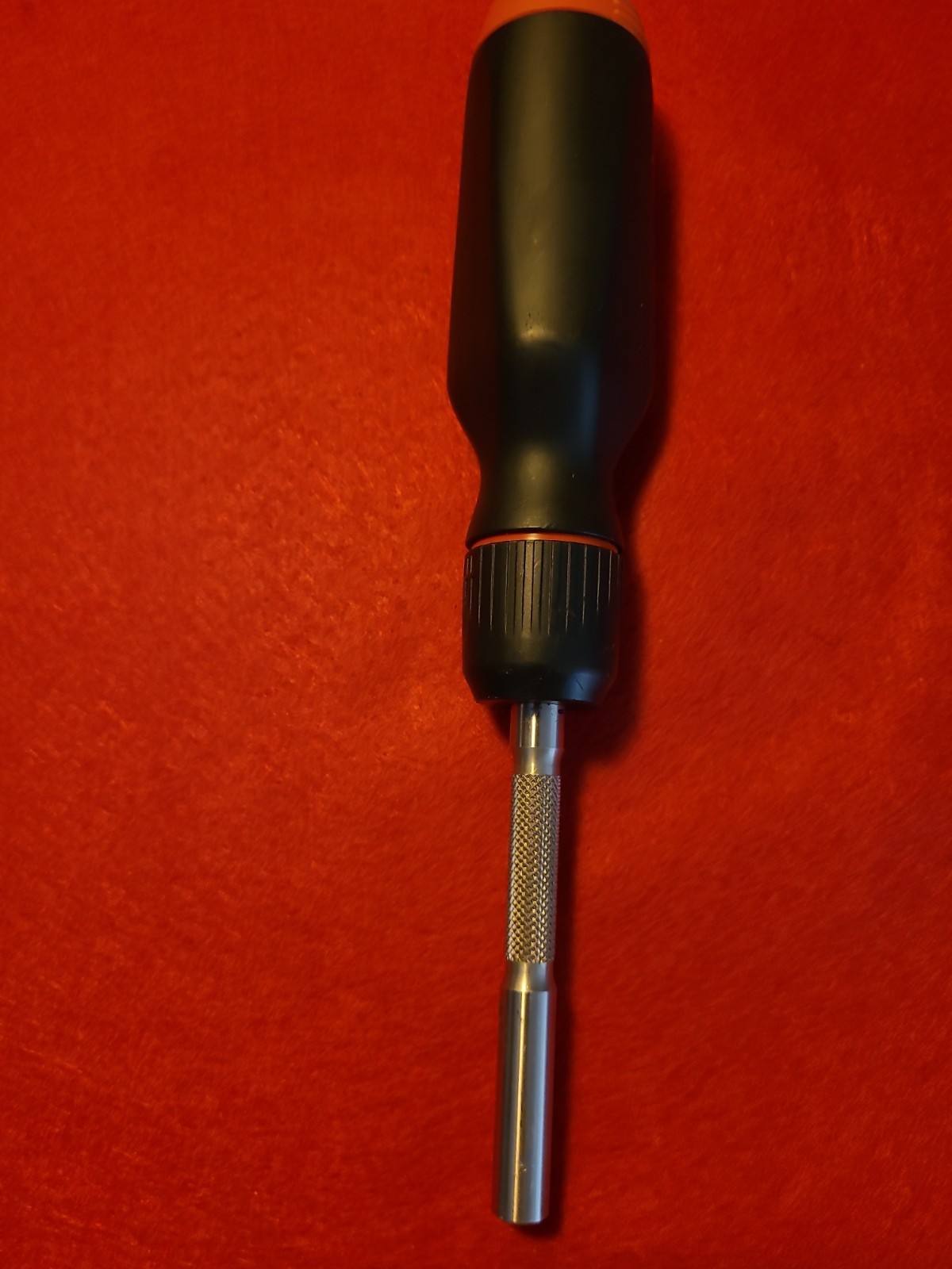 LTT Linus Tech Tips Multi-Bit Black Orange Silver Shaft Ratcheting Screwdriver gallery