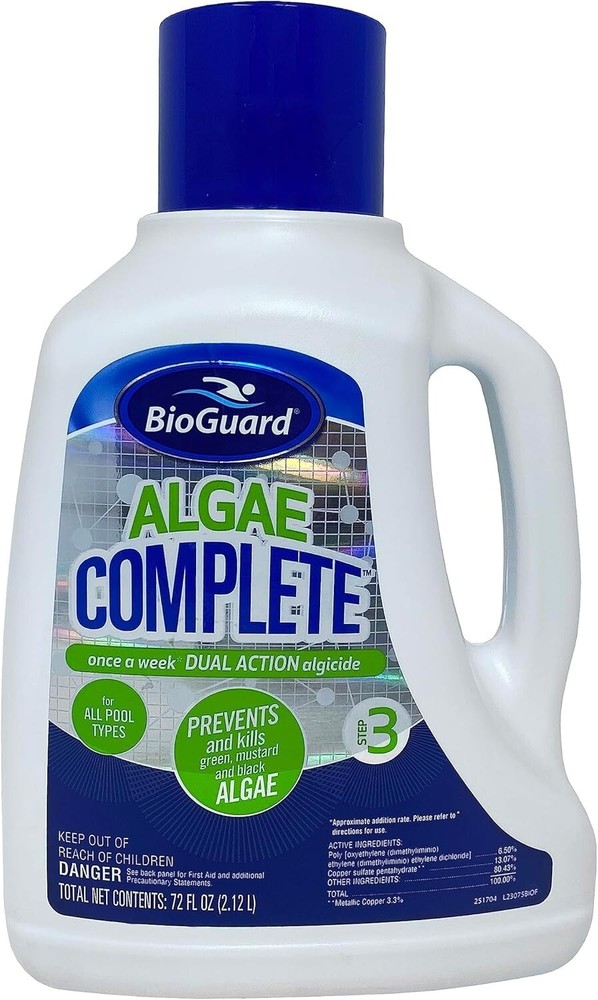 BioGuard Algae Complete 2L Dual Action Algaecide Non-Staining&Non Foaming 72oz