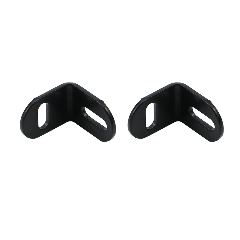 20 Pcs Black Adjustable Wood Table Top Expansion Bracket L Brackets Clips gallery