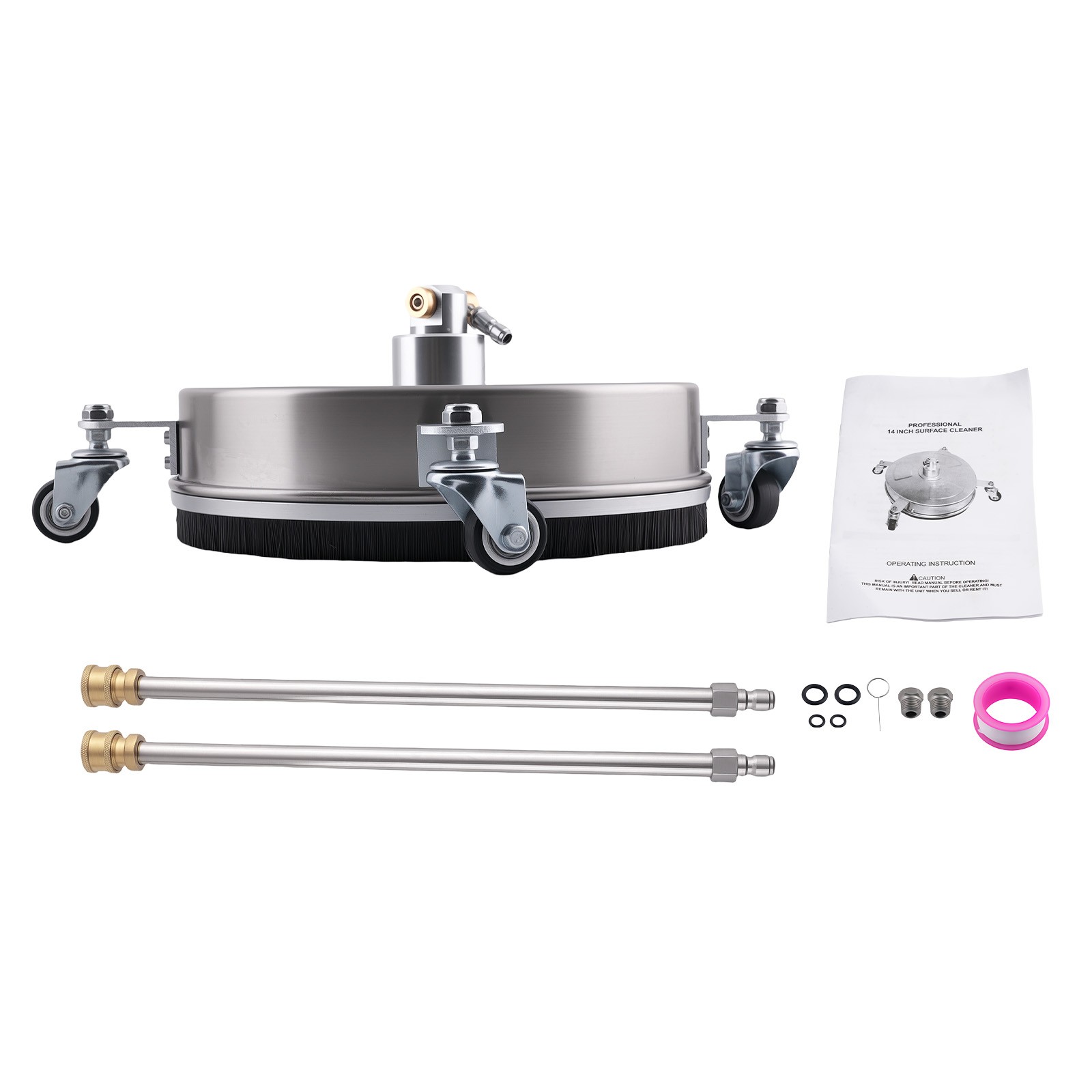14in Surface Cleaner 4200 PSI for Pressure Washer with 4 Wheels & Wands gallery