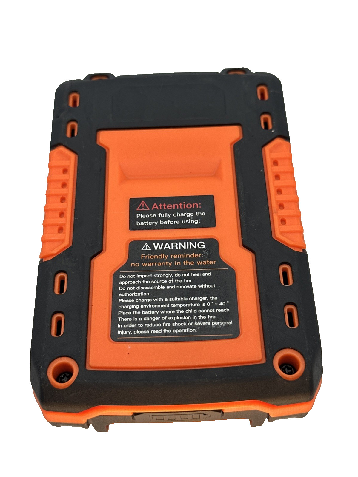 Orange  green Ework 21V Max Lithium Ion Replacement Battery 2000mAh 2.0Ah gallery