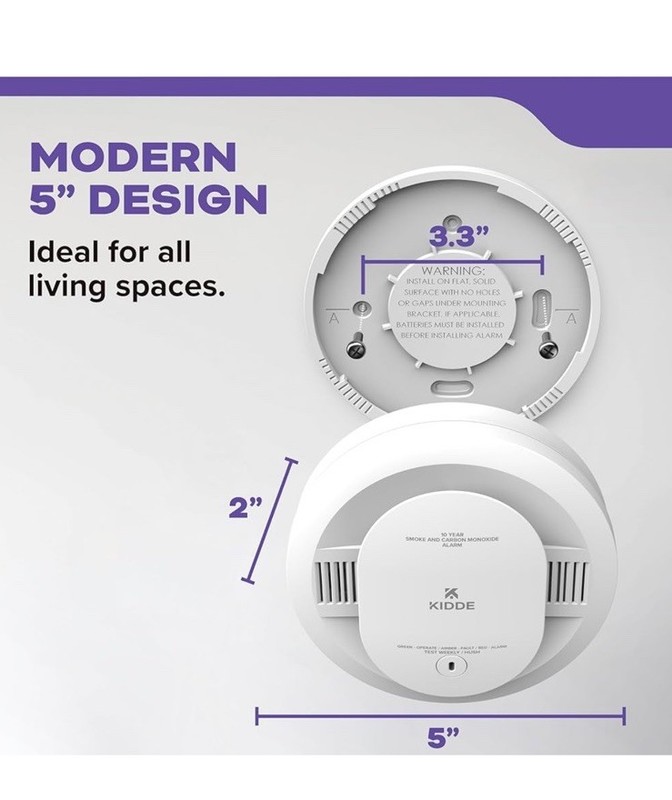 Kidde Smoke & Carbon Monoxide Detector, 10-Year Battery Powered gallery