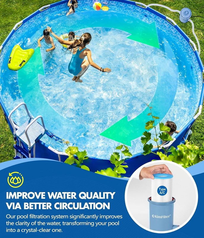 Pro Series 1000 GPH Pool Filter Pump - Blue gallery