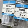 3 Corrugated Joint Fasteners Size 1/2" x No. 5 25 Pieces Mad In USA Tower Mfg gallery