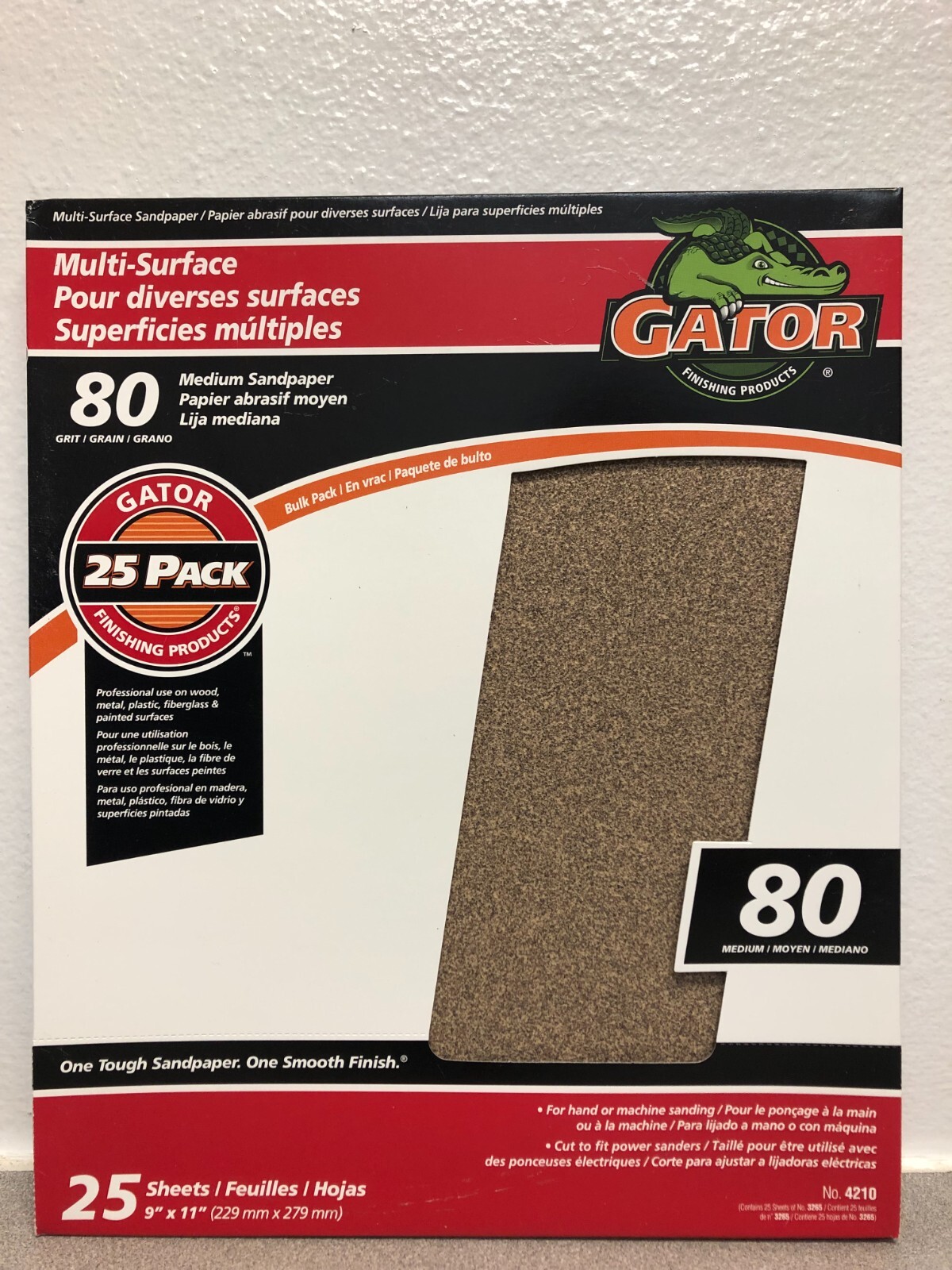 Gator 4210 Multi-Purpose Sanding Sheet, 80 Grit gallery