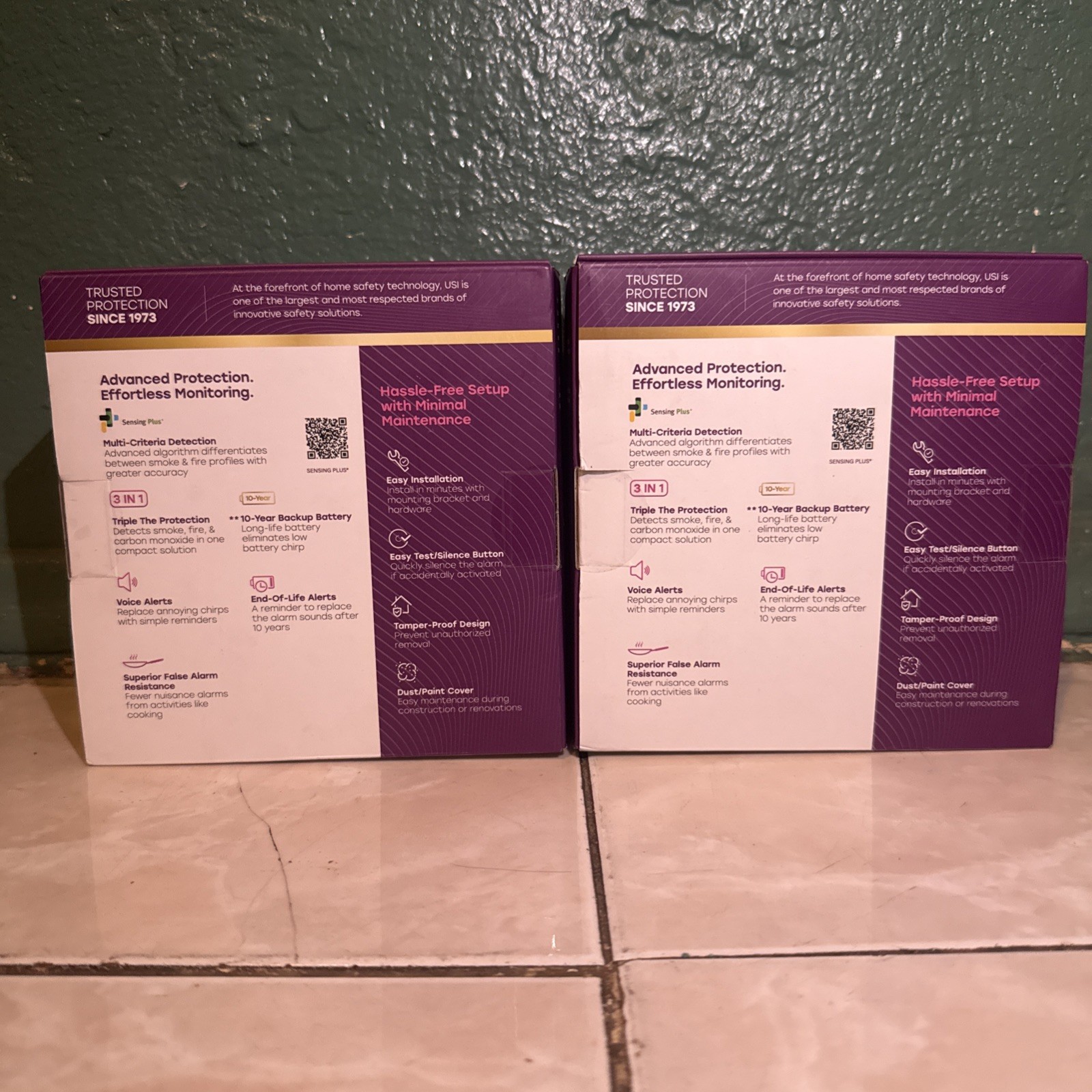 4 Pack 10-Year Battery Combination Smoke and Carbon Monoxide Detector. gallery