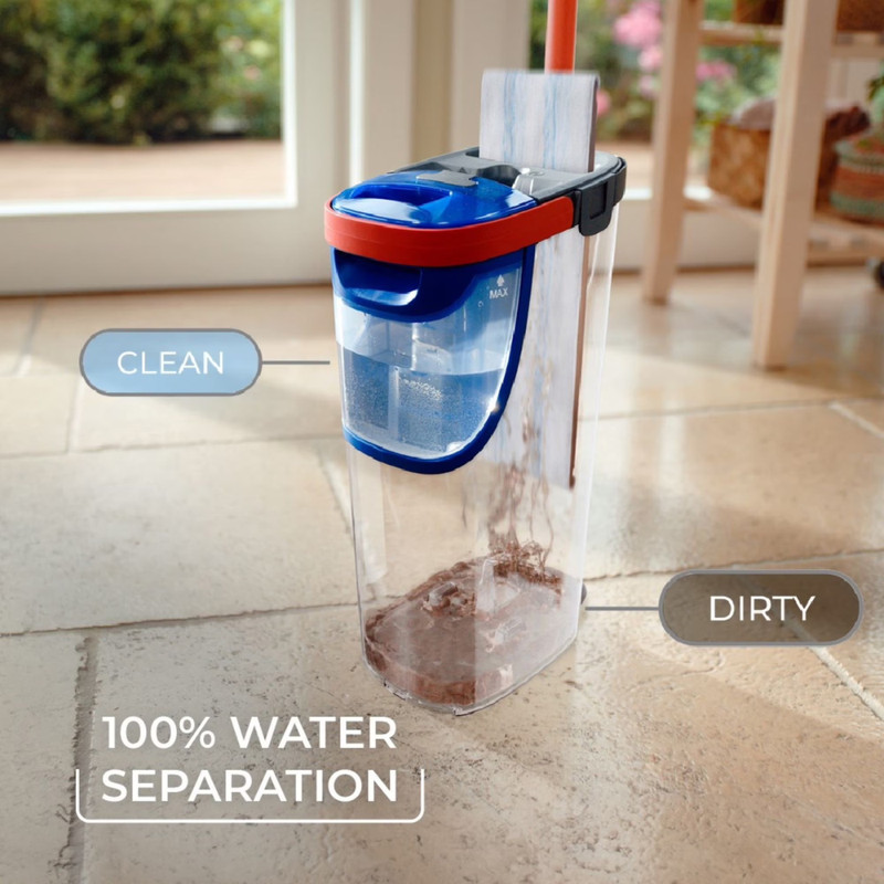 O-Cedar H2prO Flat Mop System, Dual-Tank Clean/Dirty Water Separation,Microfiber gallery