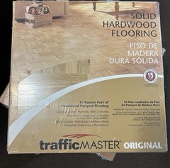 Solid Parquet Hardwood Tile Flooring (10 Tiles/Package) Traffic Master NEW!