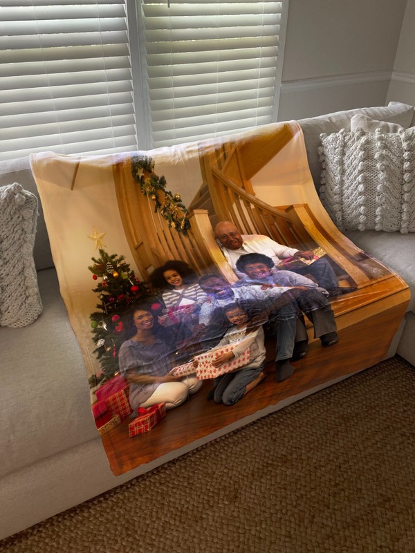 Personalized Custom Fleece Blanket With Photo - Family Picture Memorial Blanket gallery