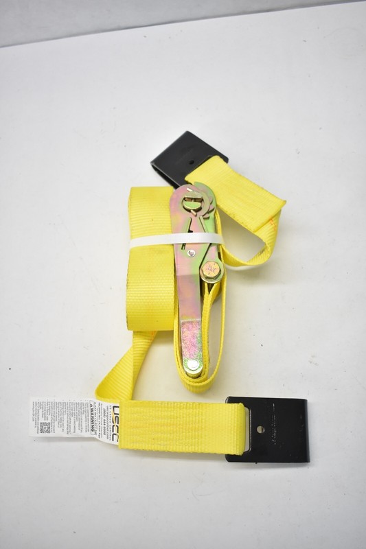 USCC US Cargo Control Ratchet Strap 2" x 12' Heavy Duty Yellow Winch Hook gallery