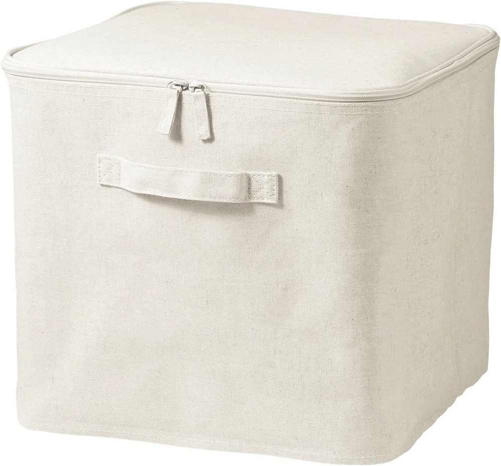 Fabric Softbox, Polyester Linen, Square Box w/Lid, 35 x 35 x 32cm, Brand "New"