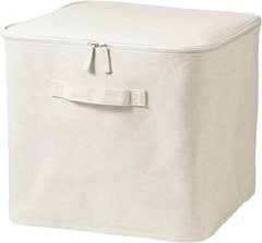 Fabric Softbox, Polyester Linen, Square Box w/Lid, 35 x 35 x 32cm, Brand “New”