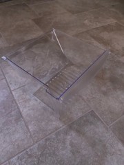 New Refrigerator Crisper Drawer Model number 240351207 Clear 