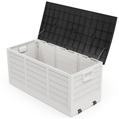 Portable Foldable 8 min Fast Installation Outdoor Storage Box 75GAL with Wheel