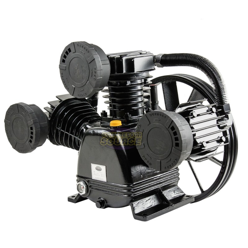 5 - 7.5 HP Replacement Air Compressor Pump Single Stage 3 Cylinder 17.5 CFM Max gallery