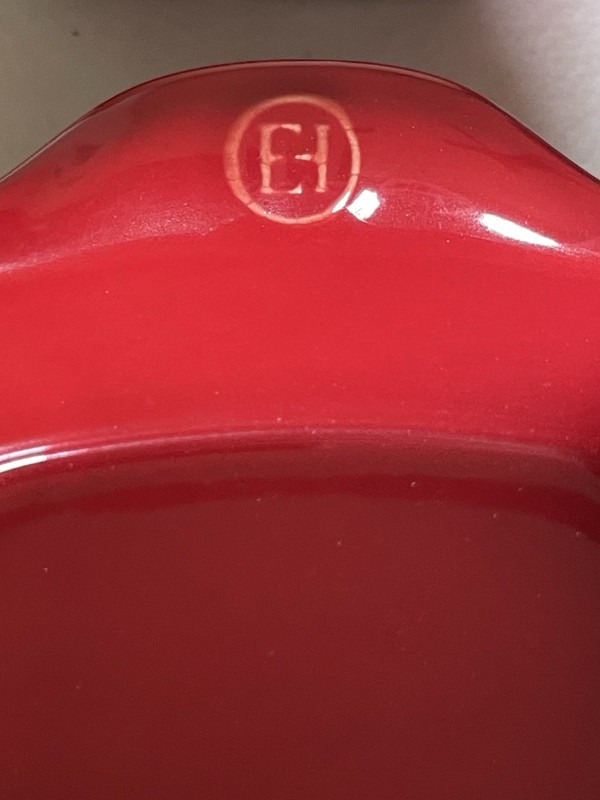 2 EMILE HENRY HR CERAMIC RECTANGLE BAKING DISHES ULTIME IN BURGUNDY 8,75”X 5,5” gallery