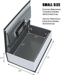 Diversion Book Safe with Key Lock, Secret Metal Lock Box Money Hiding Box Gift