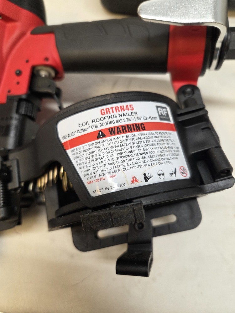 Grip-Rite Model GRTRN45 Roofing Nailgun w/ Case gallery