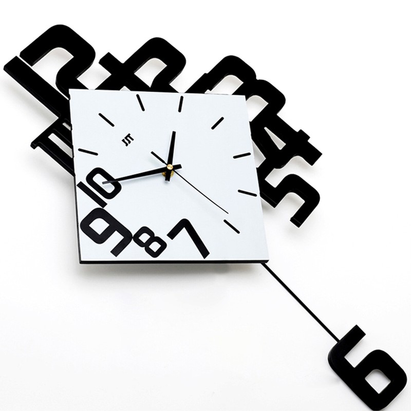 Nordic Style Pendulum Clocks Modern Swing Wall Clock Living Room Fashion Decor gallery