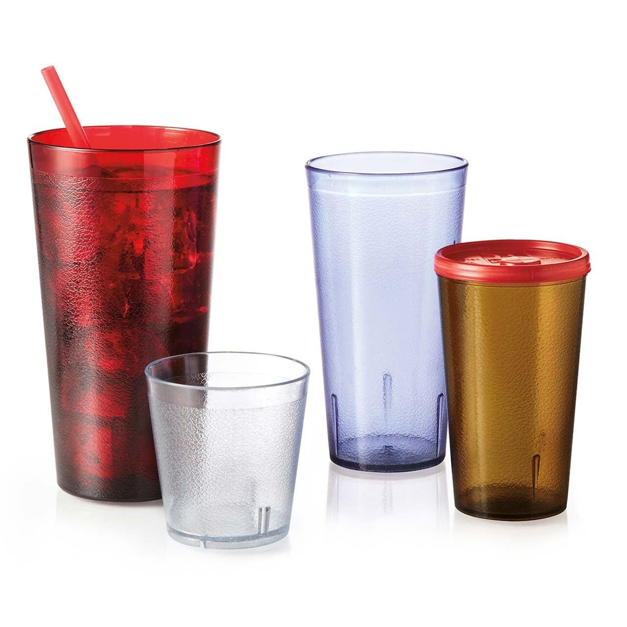 32 Oz 4Pk Restaurant Break Resistant Drinking Glass Cups Plastic Tumblers gallery