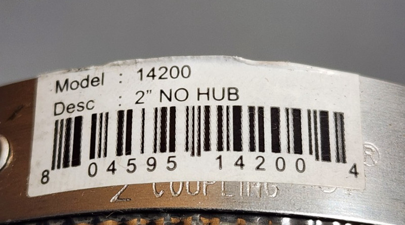 Everflow 2” No-Hub Coupling EF14200 (Qty 10) gallery
