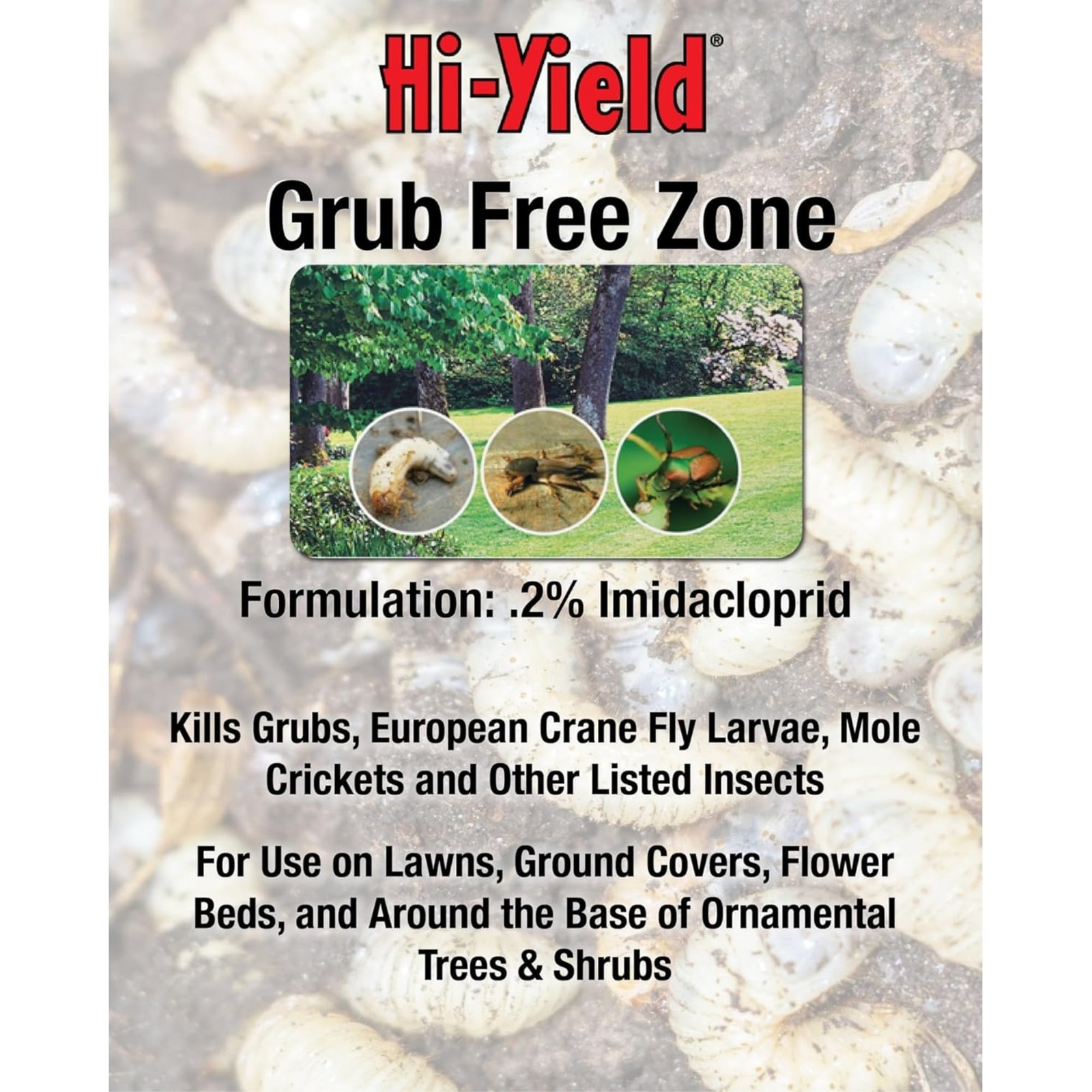 Hi-Yield Grub Free Zone to Kill & Prevent Grubs, 15lbs, 5,000 sq ft gallery