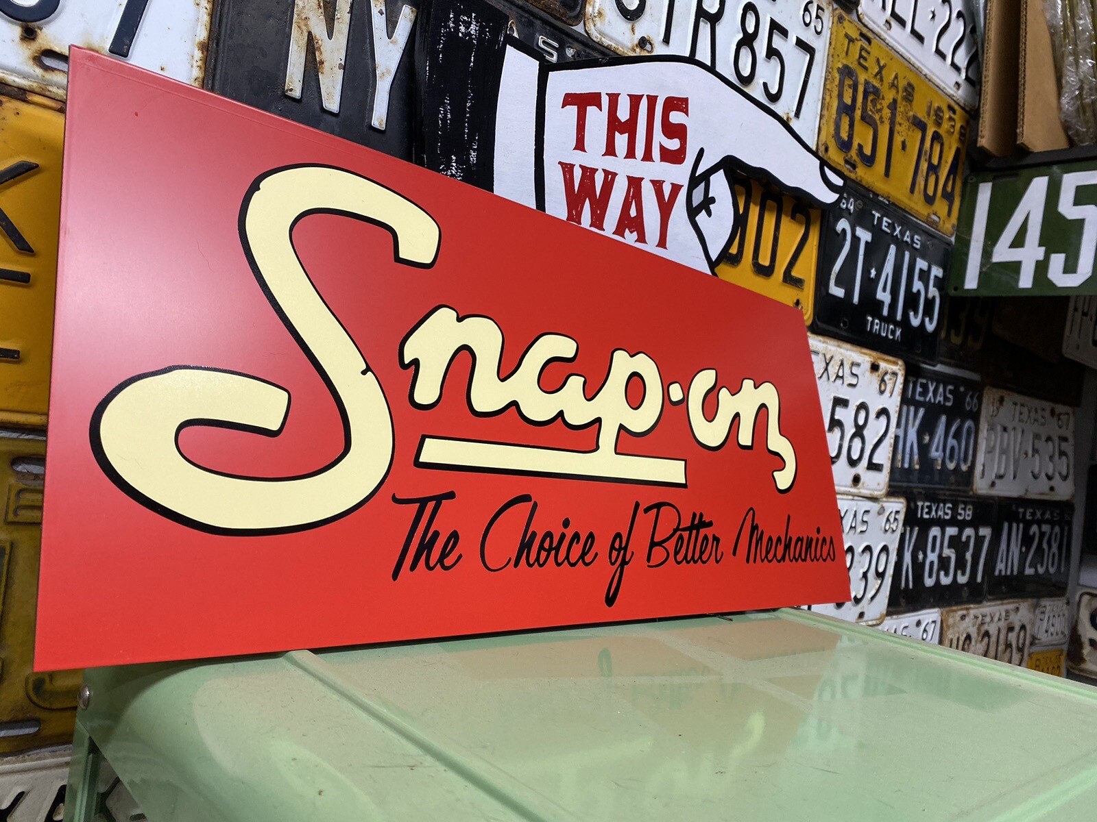Antique Vintage Old Style Snap On Tools Sign! Mechanic Shop Sign gallery