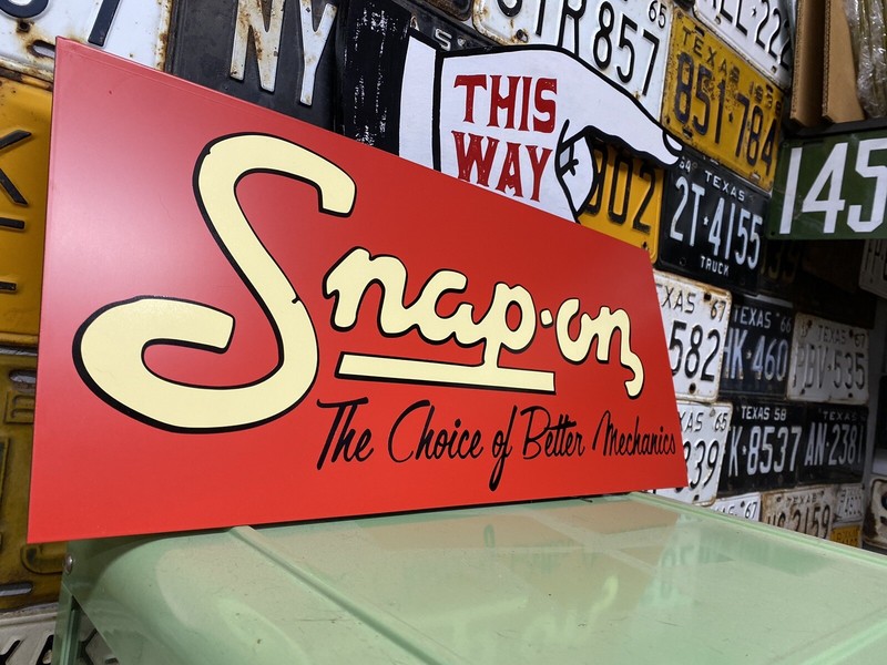 Antique Vintage Old Style Snap On Tools Sign! Mechanic Shop Sign gallery