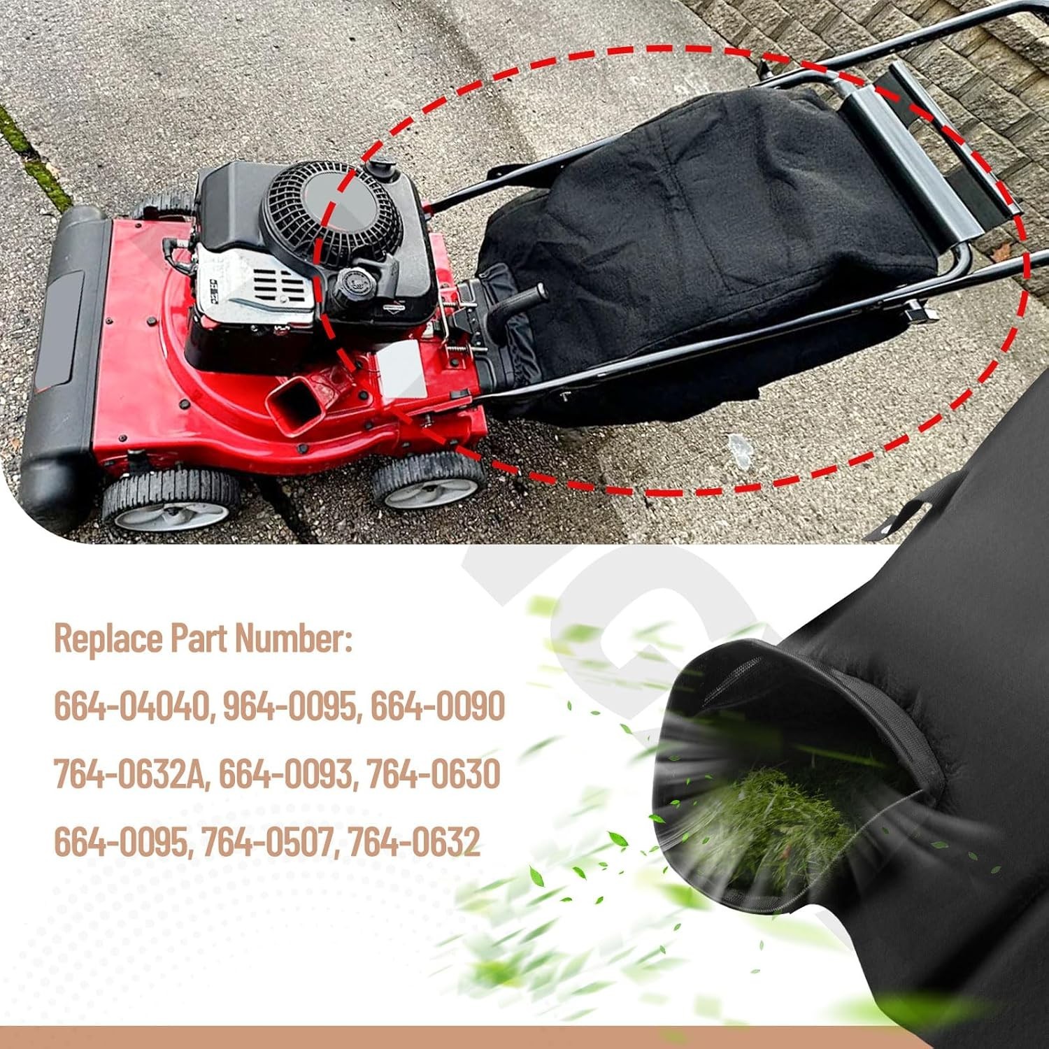 664-04040 Chipper Shredder Vacuum Bag Compatible With MTD/Cub Cadet CSV070, CSV0 gallery