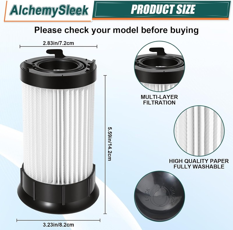 6 Pack DCF 4 DCF 18 Replacement Filter for EUREKA Powerline Maxima LightSpeed gallery
