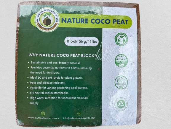 11 Lb/5 kg Nature Coco peat block Coconut Fiber Potting Soil Plant Organic gallery