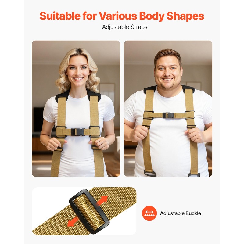 Uimoso Durable Moving Straps for Two People, Supports Up to 1000 lbs gallery