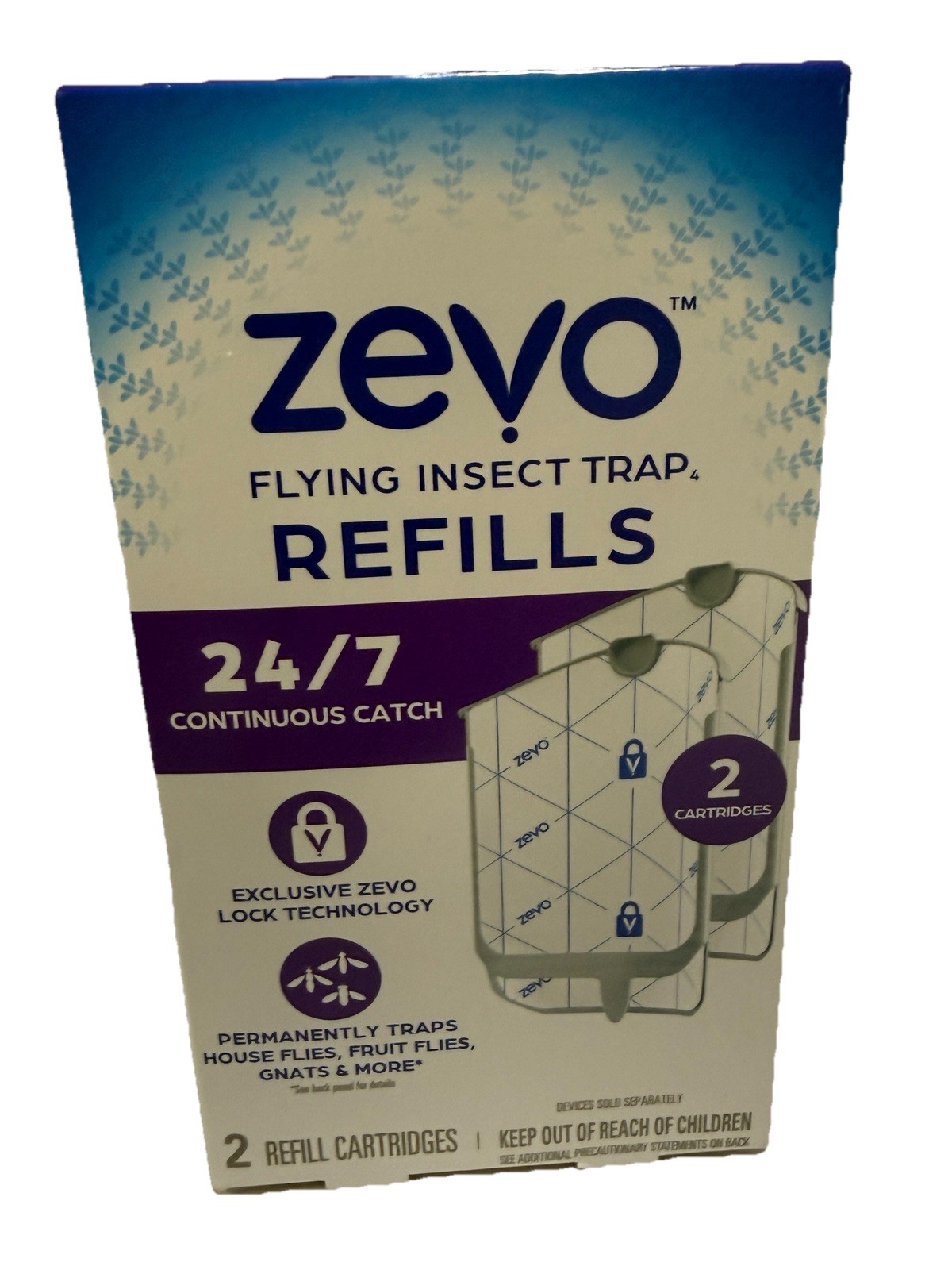 Zevo Flying Insect Trap Refill Cartridges, Bug Trap(4 Refill Cartridges) gallery