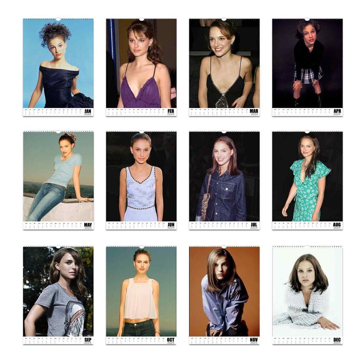 Young Natalie Portman 2024/5 Personalised Calendar | Choose start month gallery