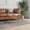 vidaXL Coffee Table, Solid Teak Wood, 39.4''x19.7''x15.8'', Brown and Blue vida gallery