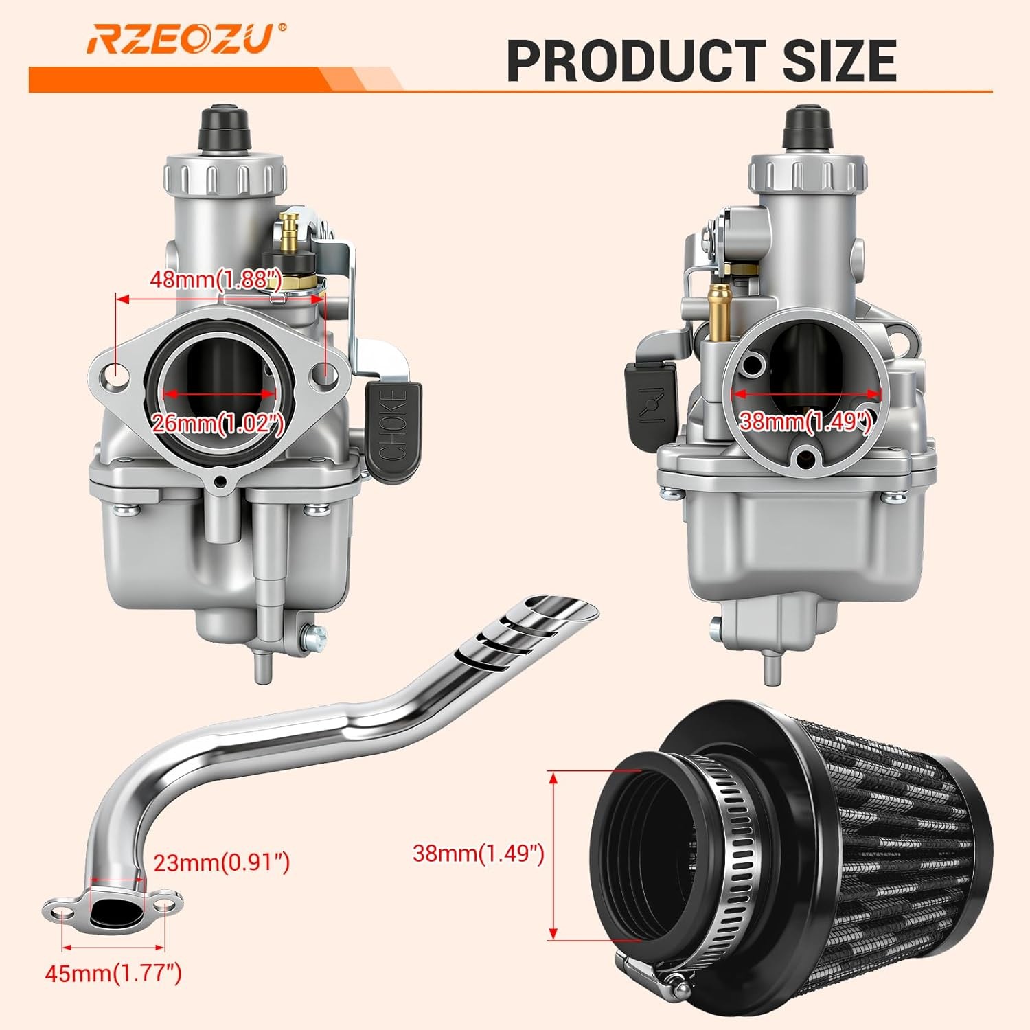 Predator 212 Stage 1 Kit VM22 Carburetor Upgrade for 212cc 224cc 196cc GX160 gallery